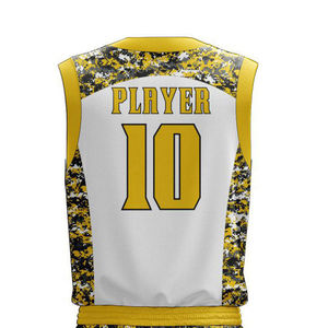 Ensemble d'uniformes de basketball pour hommes, maillot et short respirants, logo personnalisé, vêtements de sport sublimés, tenues d'équipe, vente en gros - Product Image 5
