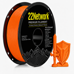 Filament PLA Orange 22Network 1,75 mm Bobine de 1 kg Filament d'imprimante 3D industriel Haute vitesse 300 mm/s OEM ODM Direct usine - Product Image 1