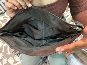 Western Style Tooled Genuine Leather Purse Large Aztec Saddle Blanket Bag With Fringe Ethnic Navajo Carpet <b>Handbag</b> for Women's - Product Image 6