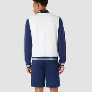 Men's Vintage Style Varsity <b>Jackets</b> with Custom Embroidery <b>Patch</b> Wholesale Leather Sleeve Bomber and Baseball <b>Jackets</b> - Product Image 2