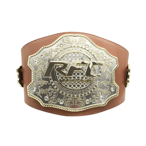 Ceintures de championnat de lutte UFC en cuir personnalisables de qualité supérieure - Épaissesseur de 2 cm, longueur de 2,2 m, imperméables - Product Image 1