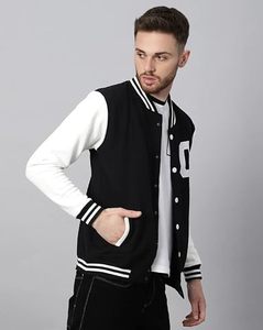 Factory Custom <b>Men</b> Wool Blend Eco-Friendly Winter Varsity <b>Jacket</b> White Sleeve <b>Letter</b> Embroidery Chenille Streetwear Letterman - Product Image 5