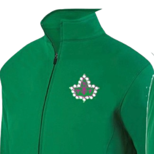   ชุดวอร์มสีเขียว Kelly Green สำหรับผู้หญิง ชุดกีฬาสีเขียว เสื้อแจ็คเก็ตซิปเต็มตัว กางเกงเข้าชุด ชุดลำลองสไตล์สปอร์ต แรงบันดาลใจจากชุดนักกีฬาหญิง - Product Image 4