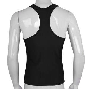 <b>Men's</b> Black Knitted Tank Top O-Neck Solid Color Casual Sleeveless Top Top on Sale Best Quality <b>Singlets</b> <b>for</b> <b>Men</b> - Product Image 2