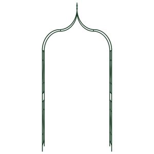 Arco da Giardino in Ferro Verniciato a Polvere Verde Scuro 47.2x15x101.6 Pollici, Arco Nuziale in Plastica - Product Image 2