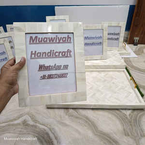 Nouveau cadre photo Design Buffalo Bone Inlay - Product Image 1