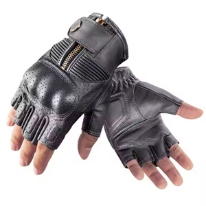 Fabricación directa de fábrica Guantes de moto personalizables Calidad profesional Totalmente diseñado para deportes al aire libre de cuero de cabra - Product Image 1