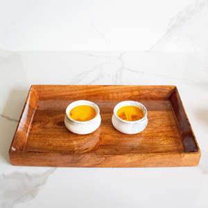 Platos Rectangulares de Madera de Acacia para Decoración del Hogar, Tabla de Madera para Servir Alimentos y Verduras, Tabla de Madera para el Desayuno en la Cocina - Product Image 4