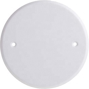 Tấm Phủ Trần Tấm Phủ Điện Tròn Phẳng Bằng Kim Loại Tấm Phủ Tường Hình Tròn Trống Kèm Ốc Vít Nắp Công Tắc Quạt Trần - Product Image 1