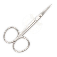 Ciseaux à cuticules professionnels pour la beauté, en acier inoxydable, lame tranchante, pointe incurvée, ciseaux de manucure QORVEX INSTRUMENTS, luxueux