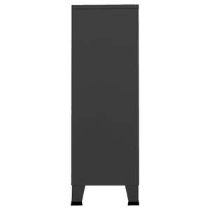 ตู้เสื้อผ้าเหล็กสีแอนทราไซต์ทรงสี่เหลี่ยมขนาดกลาง - Product Image 4