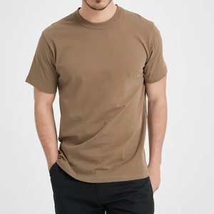 T-shirt unisexe en coton vierge pour homme, coupe classique, motif lettres, 220g, personnalisable, vente en gros pour impression - Product Image 1
