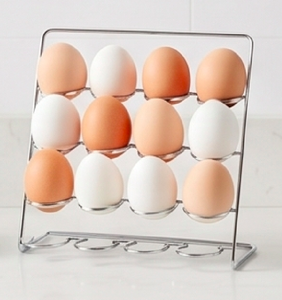 Three Tier Metal Egg <b>Rack</b> Stainless Steel Standing Storage Holder Rust Resistant For Kitchen Minimalist Design Storage - Product Image 4