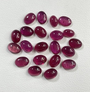 พลอยทับทิมแอฟริกันทรงกลมสีแดงอมชมพู คุณภาพระดับพาณิชย์ ผ่านกระบวนการอบความร้อนตามธรรมชาติ สำหรับทำเครื่องประดับ - Product Image 2