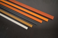 Rail de guidage en PVC en forme de E pour meubles, profilé coulissant en plastique pour systèmes de portes et panneaux de placards et armoires