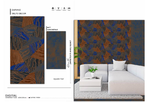 Azulejos de Cerámica de Porcelana Brillante de Estilo Moderno, 600*1200mm, 8mm de Grosor, Absorción de Agua <0.5%, para Paredes Interiores de Villas y Salas de Estar - Product Image 2