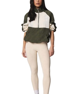 Chaqueta cortavientos con cordón ajustable en colores otoñales para mujer, con logotipo personalizado y cremallera completa, en oferta. - Product Image 4