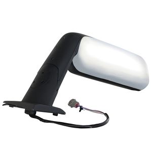 2018+ New for Freightliner Cascadia Left/Driver <b>Side</b> Door Mirror Assembly Chrome Back Cover Heated Defrost Motorized Truck - Product Image 5