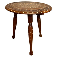 Tables marocaines décoratives de style rustique vintage, inspirées de l'art, au design unique et attrayant, pour la maison, l'hôtel, le salon.