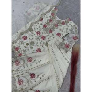 Hermoso conjunto de Dupatta superior y elegante para mujer para fiestas - Product Image 6