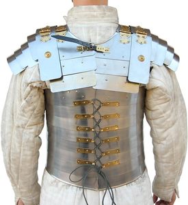 Armure authentique en acier poli de type Lorica Segmentata romaine, pour chevalier médiéval, costume de reconstitution, portable, sur mesure, vente en gros - Product Image 2