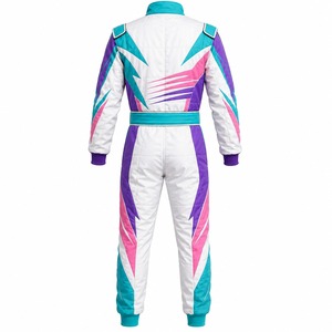 Combinaison de karting personnalisée imprimée numériquement en Cordura pour enfants et adultes – Tenue de course professionnelle une pièce pour piste - Product Image 2