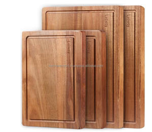 Plateau en bois fait main pour la cuisine, lot de 4 par Humran Export - Product Image 1