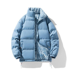 Chaquetas de Burbuja para Hombre con Diseño Personalizado, Logotipo Personalizado, Chaqueta Delgada Reversible, Diseño Sólido, Estilo Urbano, Cierre de Cremallera, Tejido de Algodón - Product Image 2