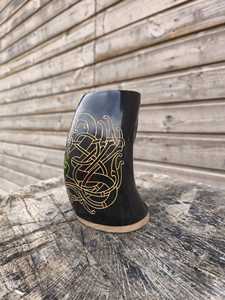 Jarra de cuerno natural Vikinga para beber vino o cerveza, tazas únicas perfectas para fiestas, bodas y otras celebraciones. 2026 - Product Image 3