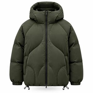 Veste d'hiver streetwear personnalisée, imperméable, respirante et légère, fabrication professionnelle OEM, prix raisonnable, pour hommes, 100% coton - Product Image 1