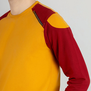 Sweat-shirt d'hiver classique à col rond en molleton, couleur unie, mélange de coton doux, anti-plis, pull décontracté pour l'entraînement - Product Image 6