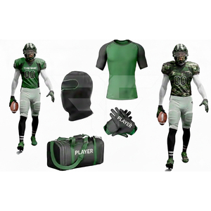 Compre Camisetas de Fútbol Americano al por Mayor, Tejido de Malla Ligero, Tallas Grandes, Impresión Personalizada del Equipo, Camiseta de Fútbol de Manga Corta - Product Image 4