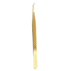 Pince à cils en acier inoxydable avec embout en microfibre, légère, pour extensions de cils, qualité supérieure, durable - Product Image 3