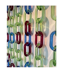 Chaîne de maillons en résine à bas prix, chaîne décorative murale en résine colorée, personnalisable, de qualité supérieure, maillons de chaîne murale en résine faits à la main - Product Image 3