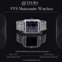 Hochwertige Unisex Classic Dial VVS Moissan ite Diamant Quarz Mode Luxus uhr Büste unten Iced Hip Hop Uhr
