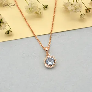 gold aquamarine pendant, gold aquamarine pendant Suppliers and