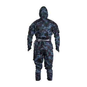 Uniforme Profesional de Ninja, Conjunto Completo Negro, Traje de Entrenamiento de Artes Marciales Shinobi, Disfraz de Samurai para Adultos y Niños, Disfraz de Halloween - Product Image 5