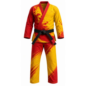 Professional Taekwondo Karate Jiu Jitsu MMA Martial Arts Uniform Sets Customizable Canvas Doboku Gi Kimono Unisex Durable 220g - Product Image 2