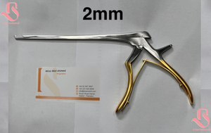 ชุดเครื่องมือผ่าตัดกระดูกสันหลังแบบงอนขึ้น 45 องศา ยี่ห้อ Bisons Wholesale Kerrison Rongeur ขนาด 8 นิ้ว 5 ชิ้น ขนาด 1 มม.-5 มม. สีทอง ทำจากสแตนเลส - Product Image 6