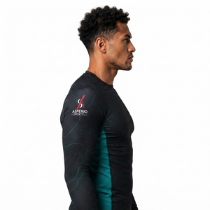 Camiseta de Manga Larga para Hombre, Transpirable, de Secado Rápido, Spandex/Poliéster, con Color y Logotipo Personalizables para Ropa Deportiva - Product Image 3
