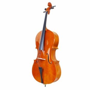 4/4 Natural Wood Cello Set with Bag Bow Rosin Bridge (Old Code 50824597) - Product Image 3