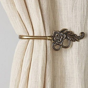 Curtain tieback Elegance curtain tieback metal tieback luxury drapery tieback window curtain <b>holder</b> Home Hotel Brass Aluminum - Product Image 2