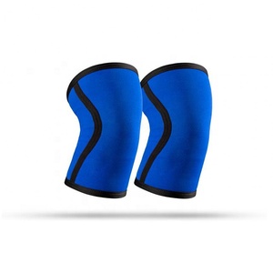 Genouillères de compression en néoprène robustes de 7 mm, protection professionnelle, soutien élastique élevé pour la musculation - Product Image 1