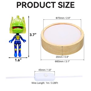 HelmeTeam Glitter Earth Night <b>Light</b> <b>LED</b> Glowing Base <b>USB</b> Cable One-Button Control 2700K Soft Warm White Small Size Bedroom Decor - Product Image 5