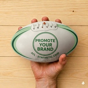 <b>Mini</b> Kids Australian Rules Football Custom Logo Promotional AFL Footy Ball for Advertising Corporate Gifts and Giveaways - Product Image 2