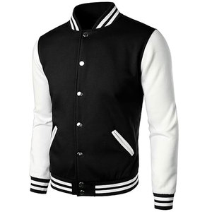 Custom Men's <b>Canvas</b> Varsity <b>Jacket</b> Streetwear Baseball University Letterman Men's <b>Jackets</b> - Product Image 2