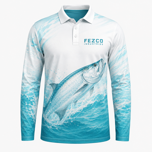 เสื้อโปโลตกปลาแขนยาวน้ำหนักเบา ระบายอากาศได้ดี สำหรับผู้ใหญ่ พร้อมโลโก้สั่งทำ - Product Image 2