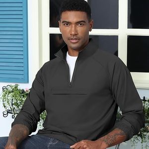 Chaqueta Softshell con Cierre de Cremallera para Hombre, Resistente al Agua, Cortavientos, con Bolsillo Frontal, Corte Regular, para Todas las Estaciones, Ropa para Actividades al Aire Libre - Product Image 5