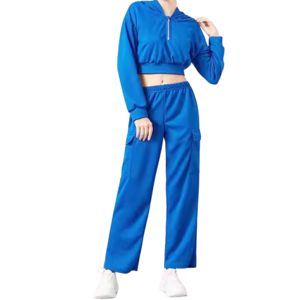 Conjunto Deportivo Personalizado ODM para Mujer, 100% Algodón, Traje de Entrenamiento para Correr, Precio Razonable, Conjunto de Dos Piezas de Longitud Completa - Product Image 4