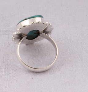 Classic Boho Blue Amethyst Sterling Silver <b>Beaded</b> Heart Accent Ring for Women Party Engagement Wedding Gift Factory <b>Direct</b> - Product Image 4